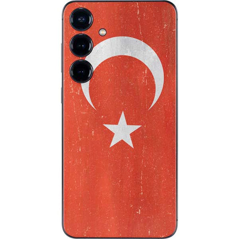 Turkish Flag Distressed Galaxy S25 Skin